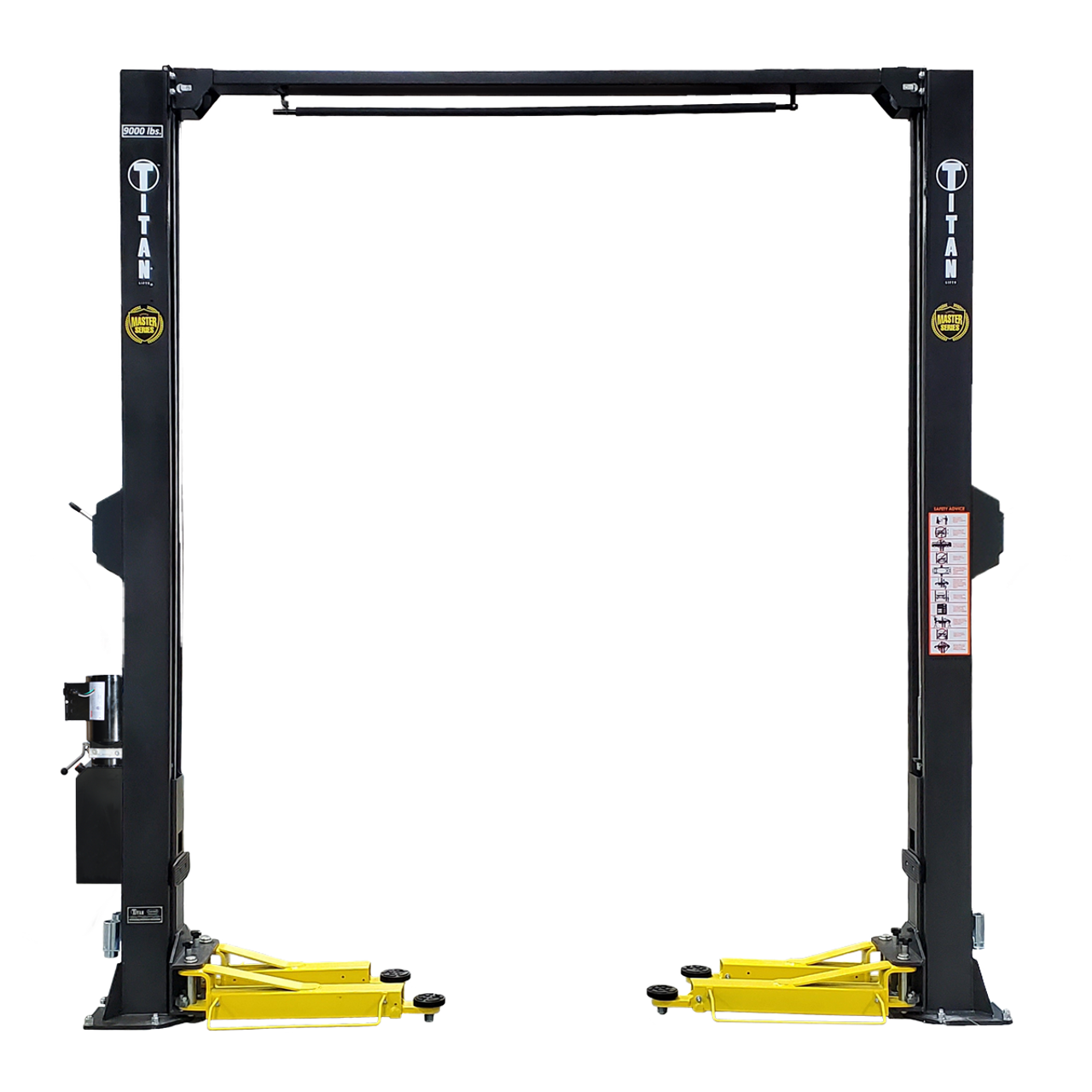 Titan Master Series 9000 lb. Clearfloor 2 Post Lift